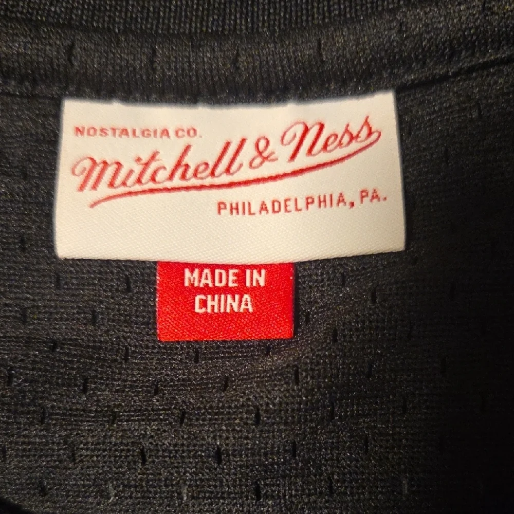 Mitchell & Ness Black Jersey with White Number - Picture 3 of 7
